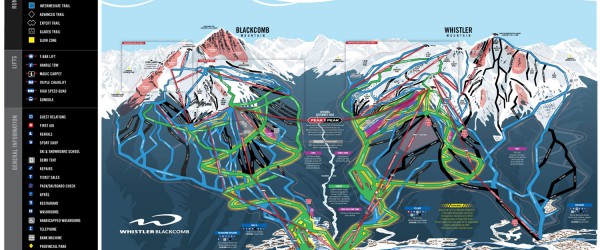 Whistler ski trail map